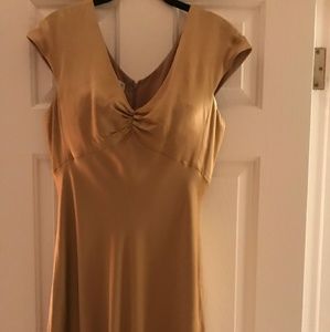 Armani Silk Gold Dress
